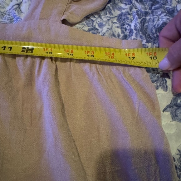 Tan Ruffle Top and Shorts Set - Picture 6 of 8